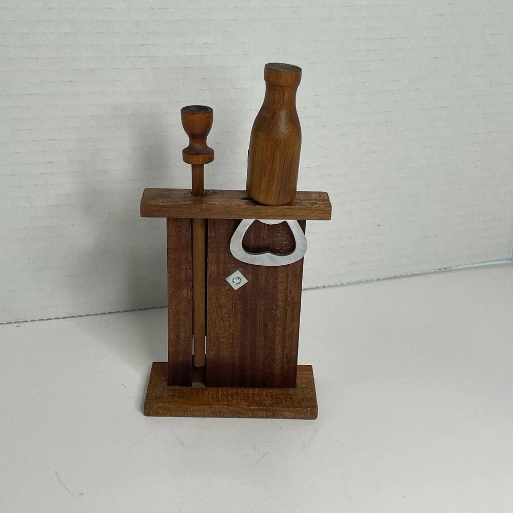 Vintage Bar Bell W/ Bottle Opener In Box Ring For Another Round Vat 69 Man Cave